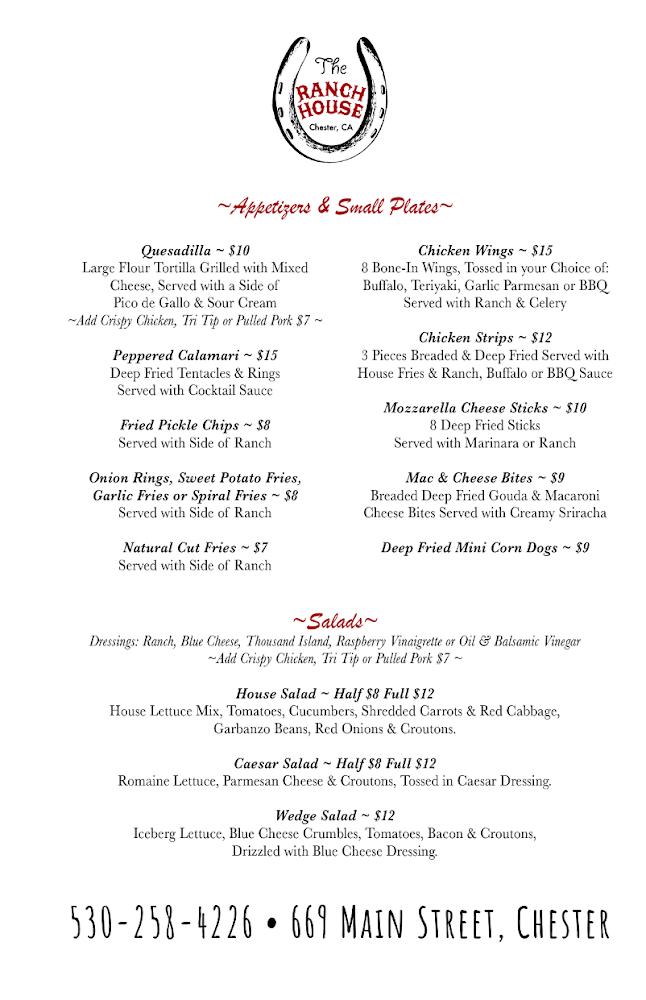 The Ranch House Menu image 2