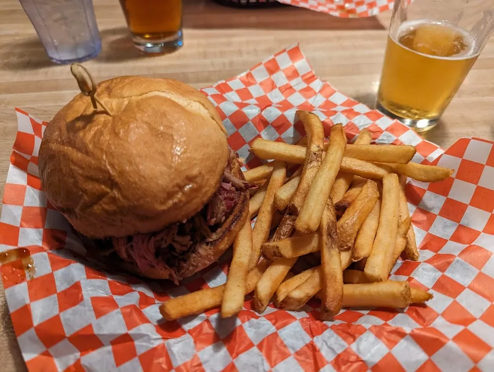 Pulled Pork Sandwich with Fries